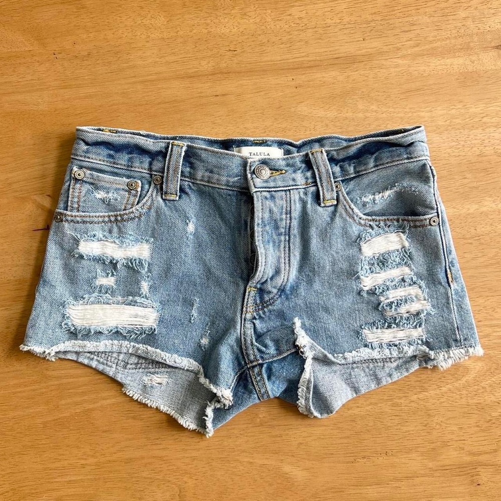 Aritzia Vintage Talula Denim Mini Shorts